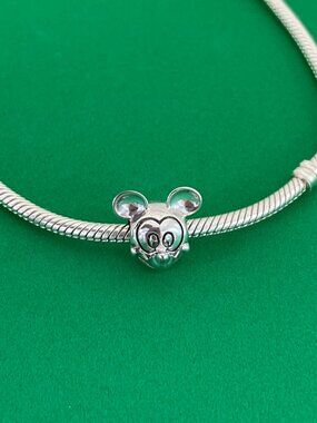 Pandora Disney Polished Mickey Mouse Charm Charm Sterling silver Charm